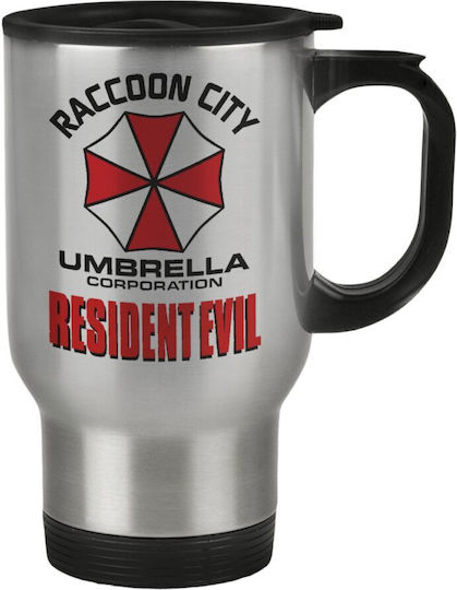 Koupakoupa Resident Evil Glass Thermos Stainless Steel 450ml Brown With Handle