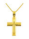 Men's Gold Cross 14K with Chain