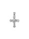 White Gold Cross 14K