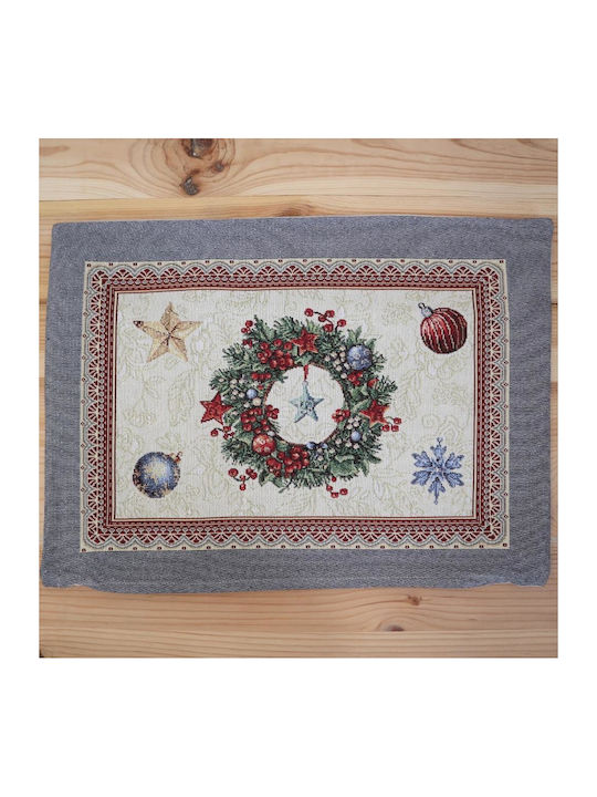 Dimeco Christmas Placemats Gray 1pcs