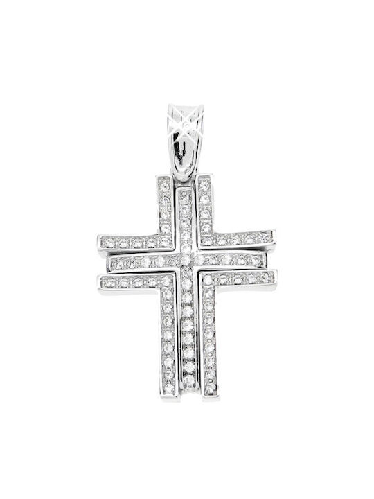 Xrisokosmima Women's White Gold Cross 9K