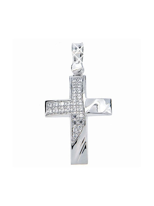 Xrisokosmima Women's White Gold Cross 14K