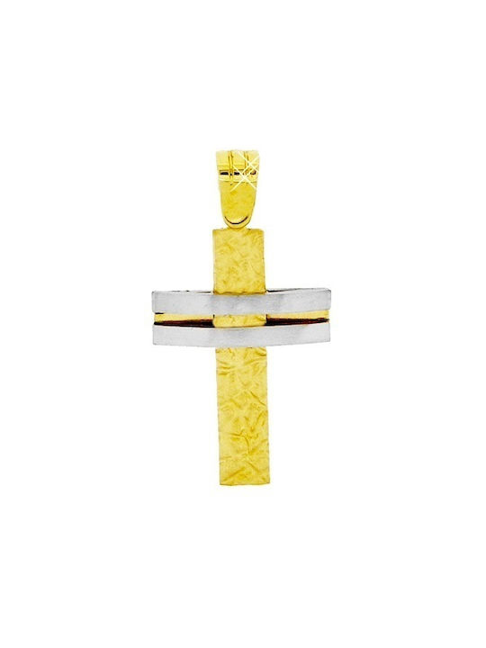 Xrisokosmima Herren Gold Kreuz 9K