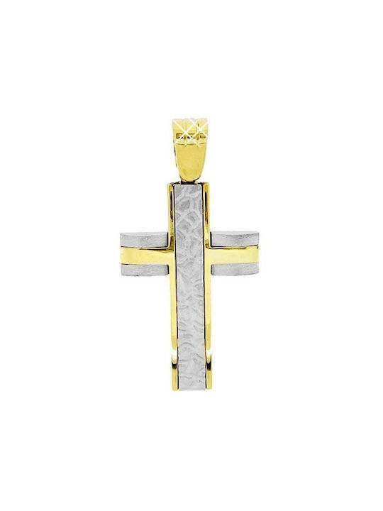 Xrisokosmima Herren Gold Kreuz 9K