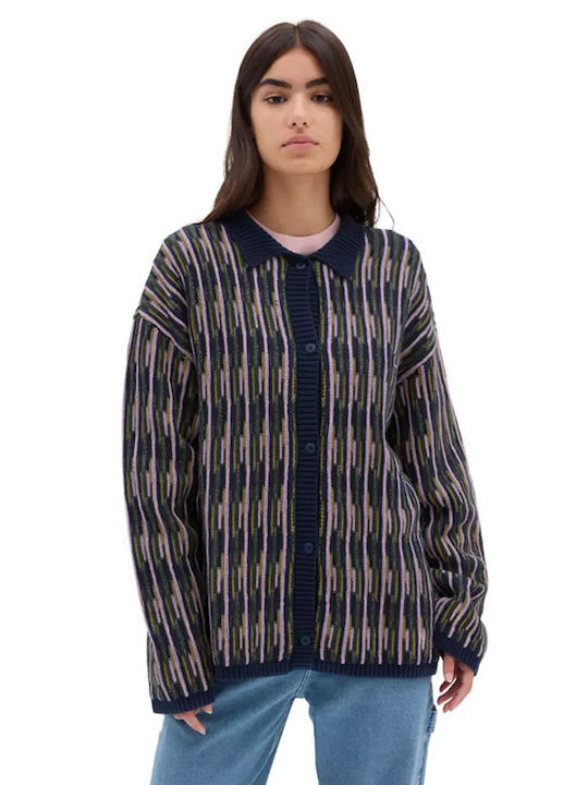 Vans Women's Knitted Cardigan with Buttons Multicolour