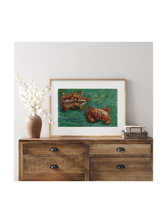Walls "two Crabs", 1889 Κάδρο Αντίγραφο του Van Gogh Χάρτινο 100x70cm
