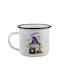 Koupakoupa Happy Halloween (Halloween) Becher Emaille Schwarz 360ml
