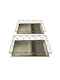 Karvounis Metallic Rectangular Decorative Tray with Mirror 2pcs