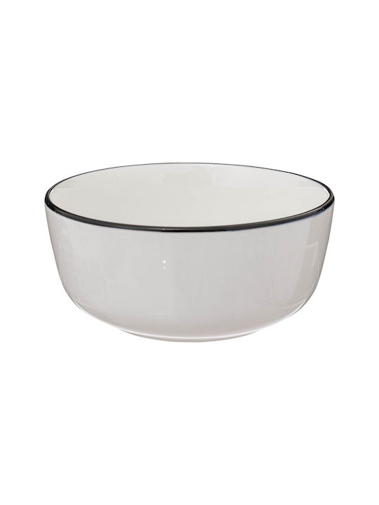 S-d Cereal Serving Bowl Round made of Porcelain White with Diameter 14cm