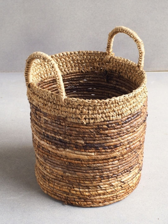 Wicker Decorative Basket Natural 34x34x45cm Ravenna