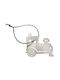 Висяща Украса Влак Бял 6x7бр
