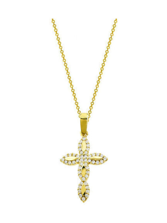 Gold Cross 14K with Chain