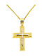 Men's Gold Cross 14K with Chain