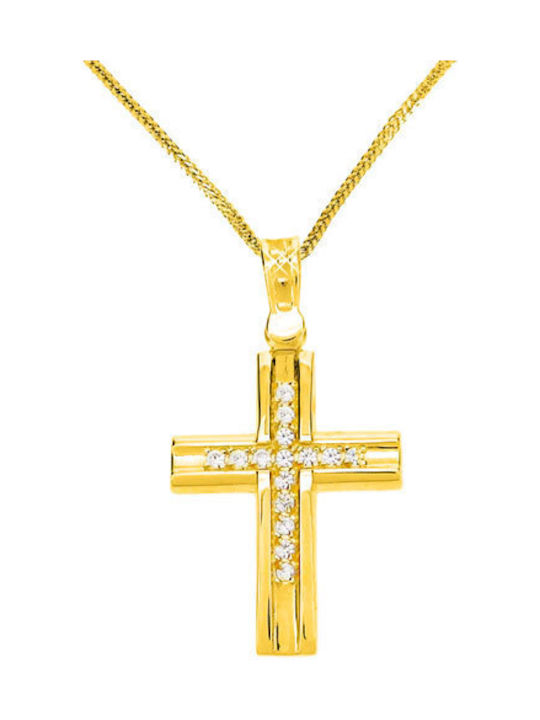 Women's Gold Cross 14K with Chain