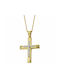 Gold Kreuz 9K mit Kette