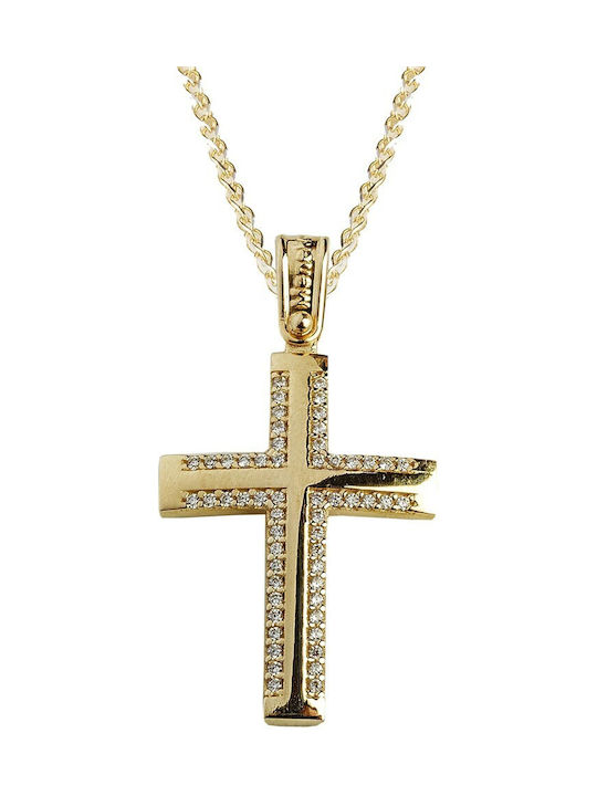 Femeiesc Aur Cruce 14K