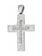 White Gold Cross 14K