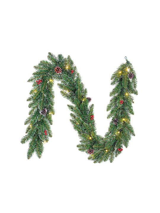 Edelman Lighted Christmas Garland Green 180x25cm 1pc