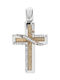 Vitopoulos Women's White Gold Cross 14K