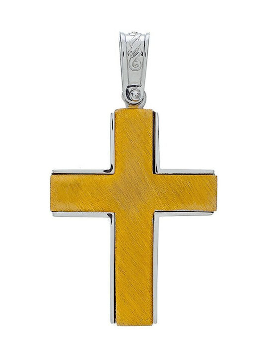 Vitopoulos Herren Gold Kreuz 14K