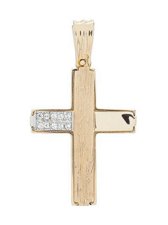 Vitopoulos Damen Gold Kreuz 14K