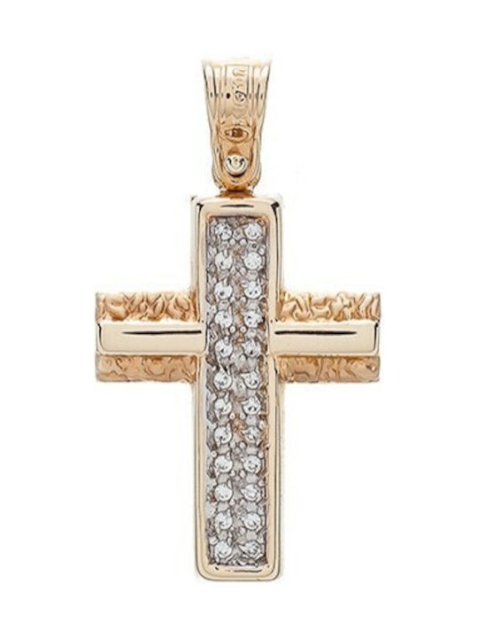 Vitopoulos Damen Gold Kreuz 14K