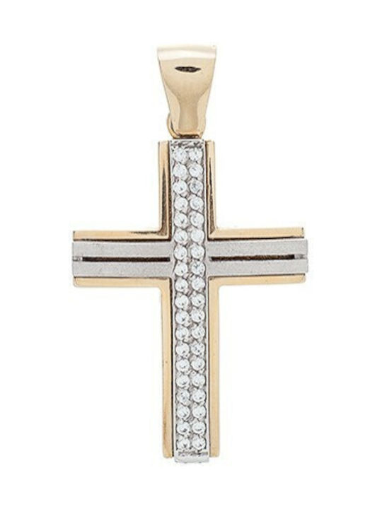 Vitopoulos Women's White Gold Cross 14K