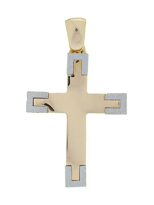 Vitopoulos Herren Gold Kreuz 14K