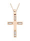 Vitopoulos Women's Rose Gold Cross 14K