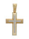 Vitopoulos Herren Gold Kreuz 14K