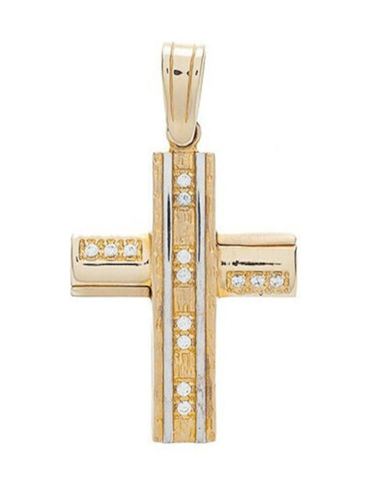 Vitopoulos Damen Gold Kreuz 14K