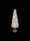 cu lumină LED Decorațiune de Crăciun Material textil Braduleț 38cm. Baterie Alb