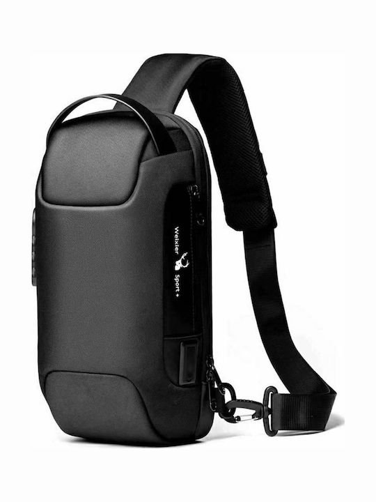 Geantă pentru bărbați De umăr / tip crossbody Neagră