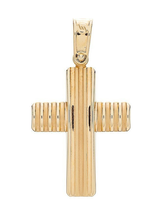 Vitopoulos Herren Gold Kreuz 14K