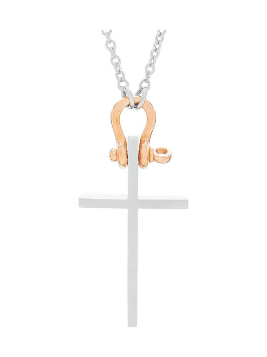 Vitopoulos Women's White Gold Cross 18K