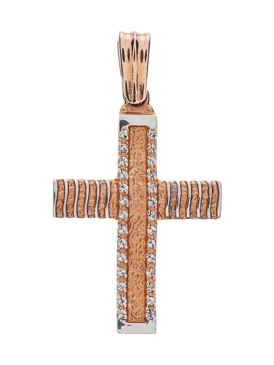 Vitopoulos Damen Roségold Kreuz 14K