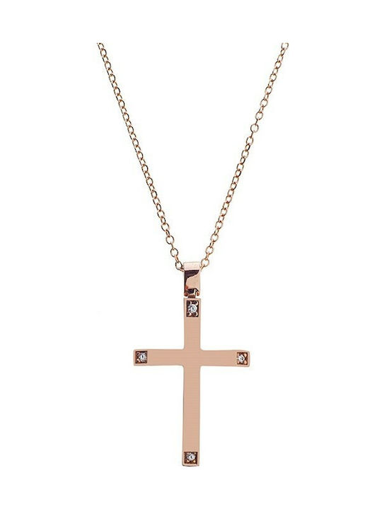 Vitopoulos Women's Rose Gold Cross 14K