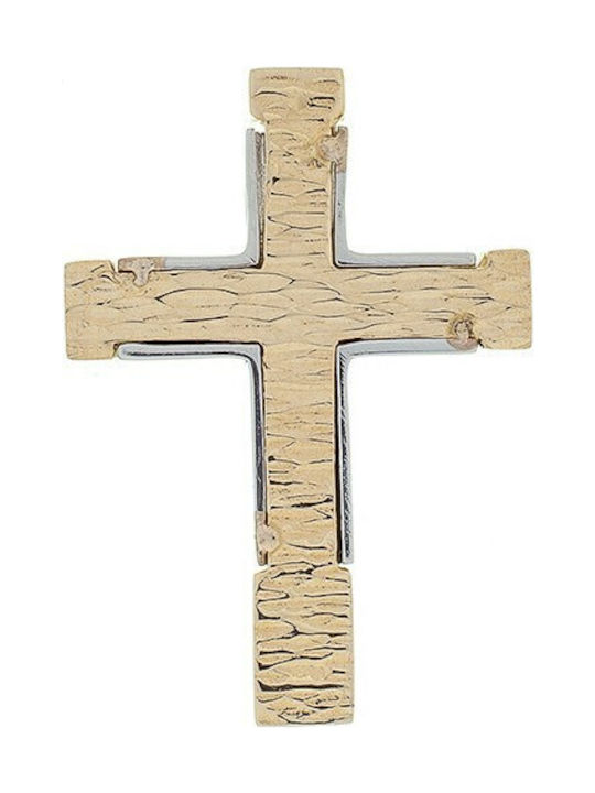 Vitopoulos Herren Gold Kreuz 14K