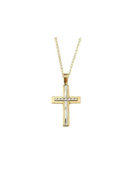 Art d or Women's Gold Cross 14K with Chain