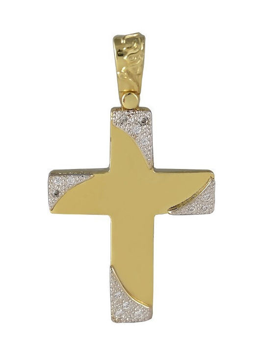 Damen Gold Kreuz 14K