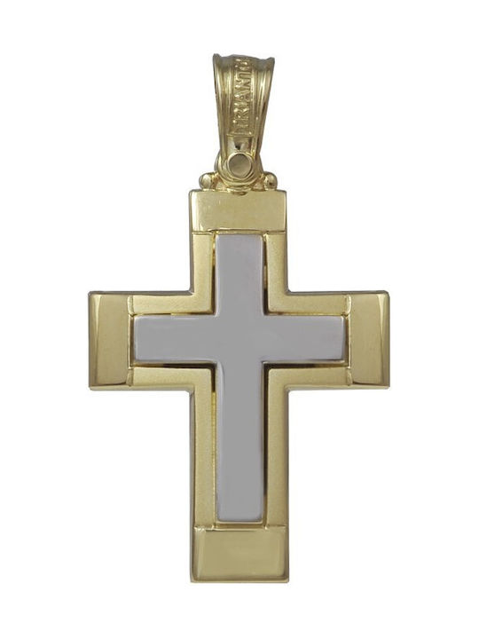 Herren Gold Kreuz 14K