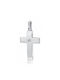 Chrilia White Gold Cross 18K