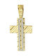 Savvidis Gold Kreuz 14K mit Kette