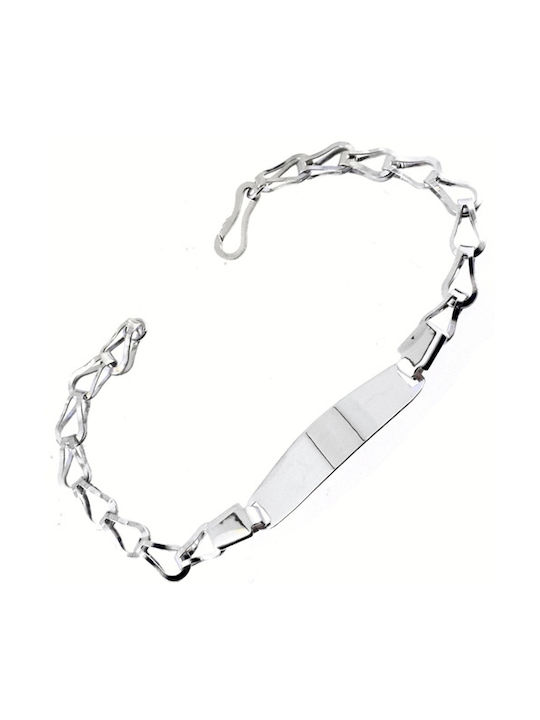 Kids Bracelet ID from White Gold 14K