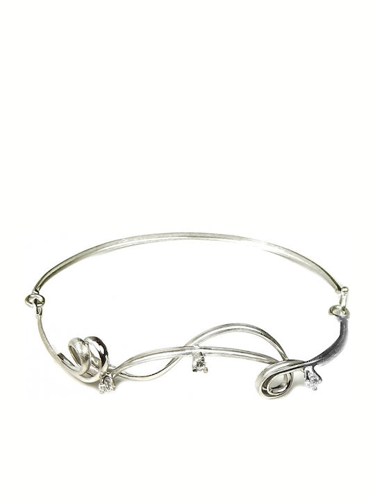 Polytimo Damen Armband aus Weißgold 14K