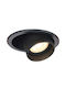 Viokef Metallic Recessed Spot with Socket GU10 Black 1pcs
