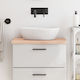 vidaXL Waschtisch ohne Waschbecken L60xB30xH4cm Braun