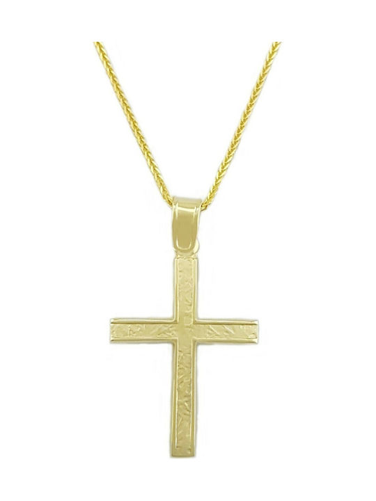 Katsigiannis Herren Gold Kreuz 14K