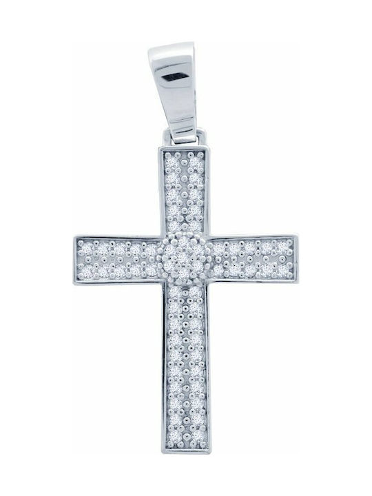 Savvidis White Gold Cross 14K