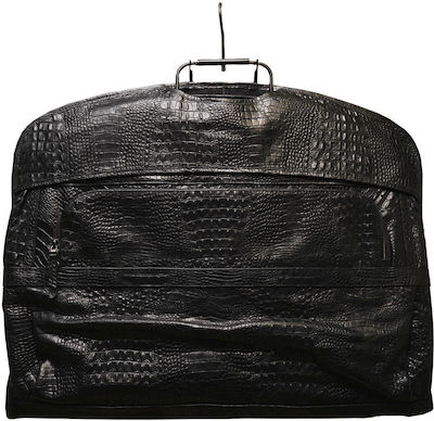 Δερμάτινα 100 Storage Case For Clothes in Black Color 59cm 1pcs